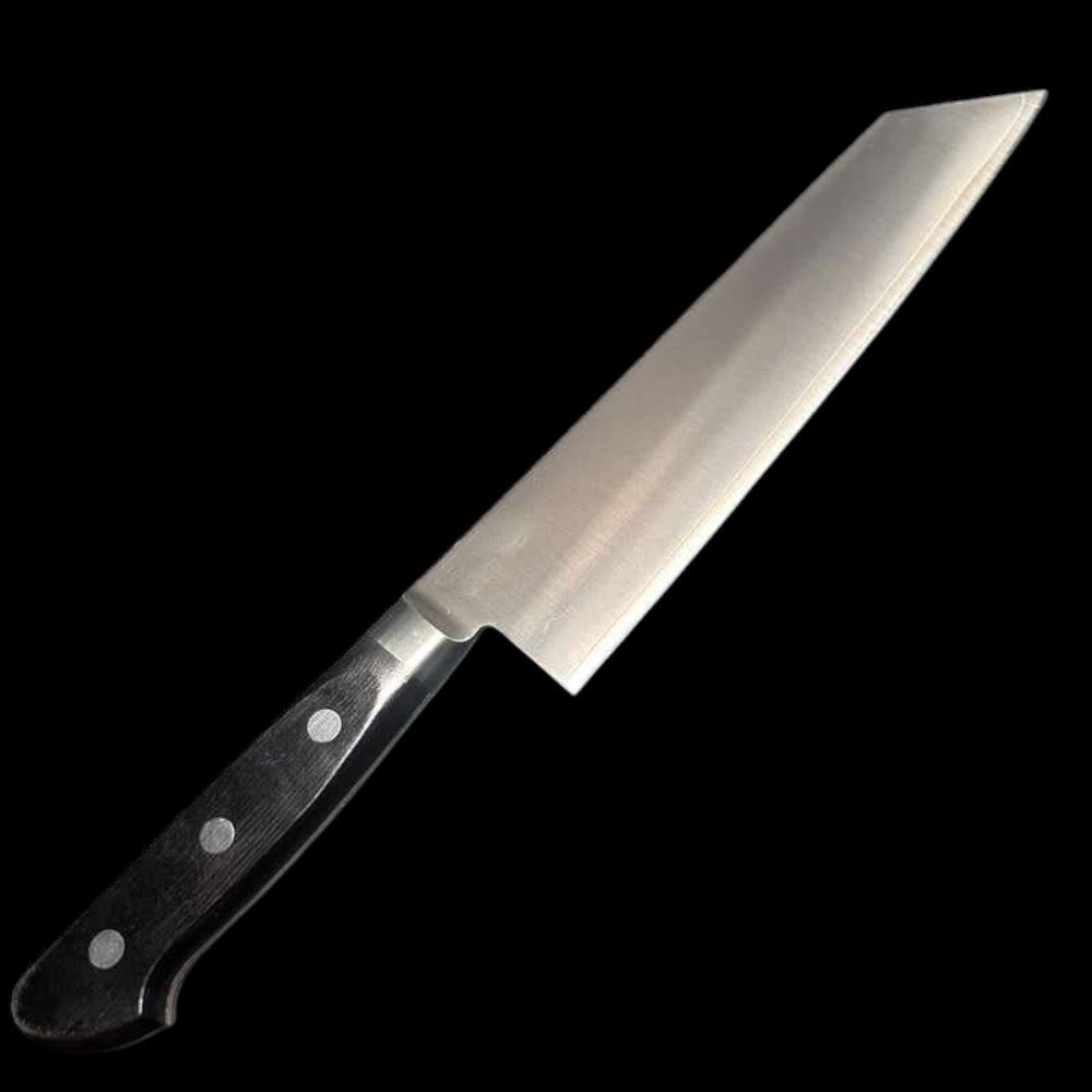 Tsunehisa SRS13 Polished 210mm Kiritsuke Gyuto Black Pakka Western Handle