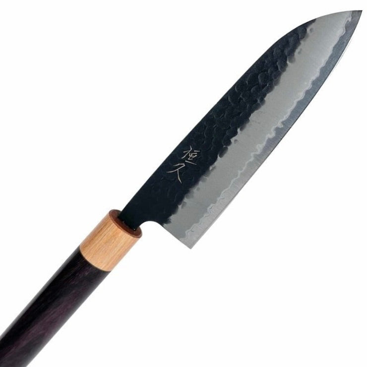 Tsunehisa kurochi revestido de acero inoxidable Aogami Super Tsuchime 165mm Santoku