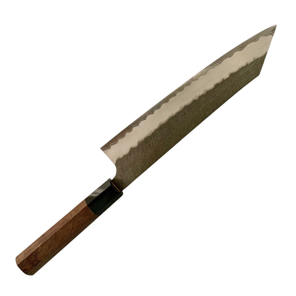 Nigara Aogami Super Migaki Tsuchime 240 mm Kiritsuke Gyuto (sin mango)