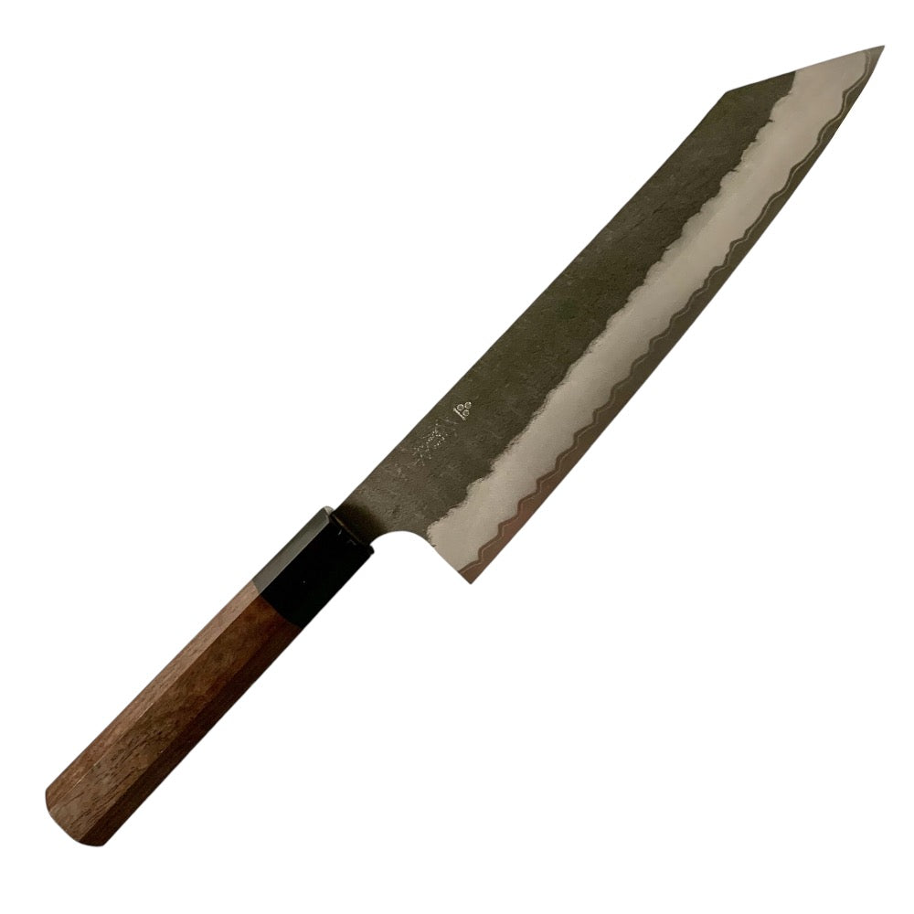 Nigara Aogami Super Migaki Tsuchime 240 mm Kiritsuke Gyuto (sin mango)