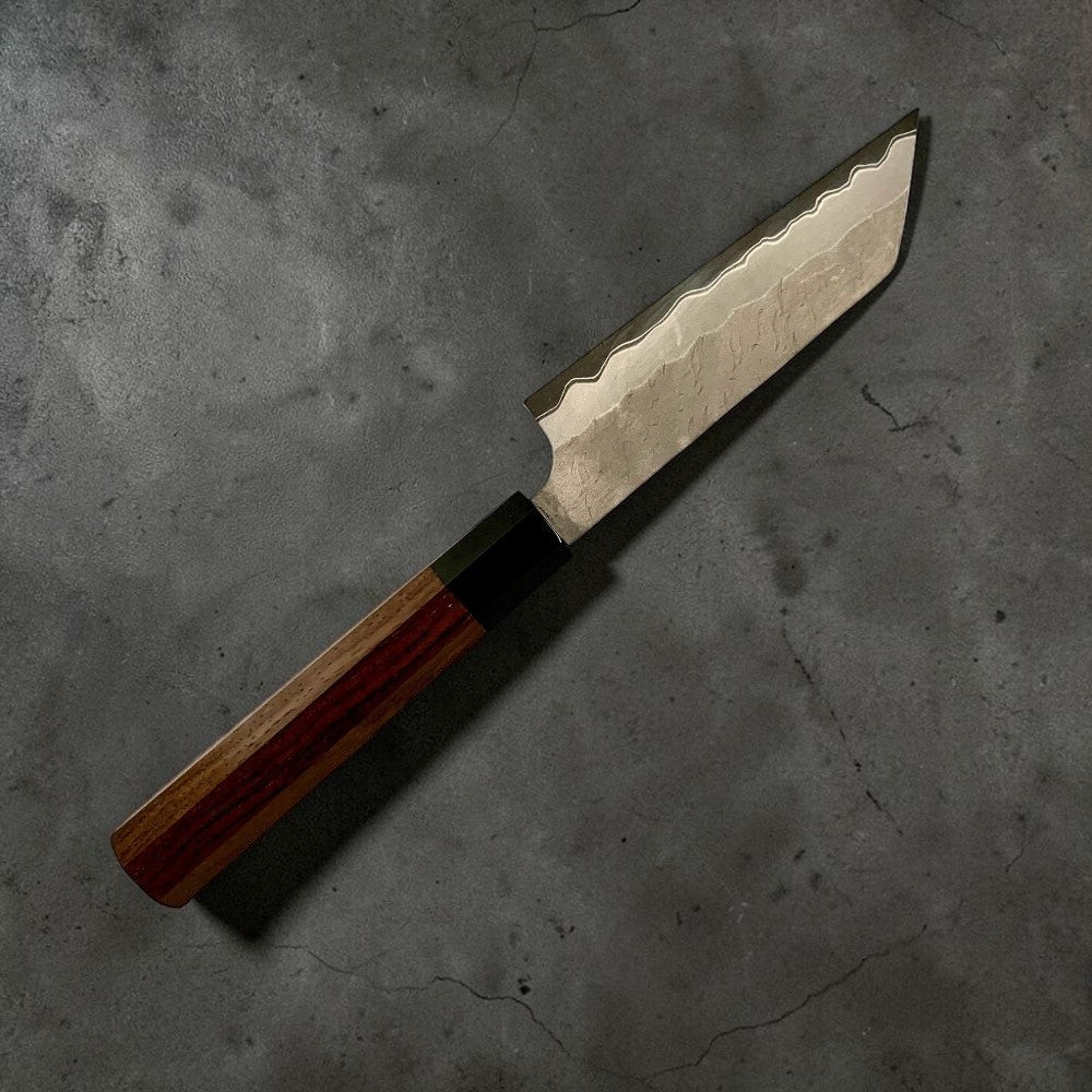 Nigara Aogami Super Migaki Tsuchime Kiritsuke Petty 120mm