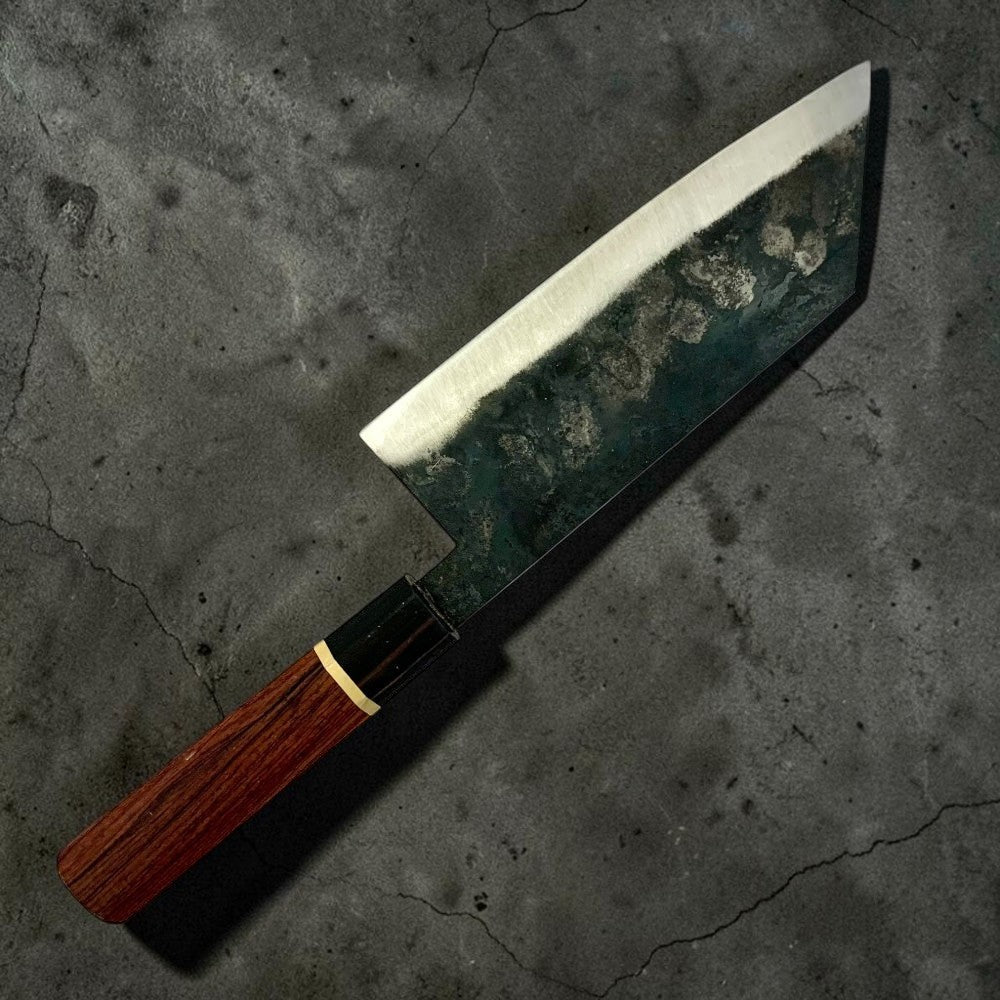 Dao Vua TALL SPECIAL 52100 Carbon Steel Bunka 180mm