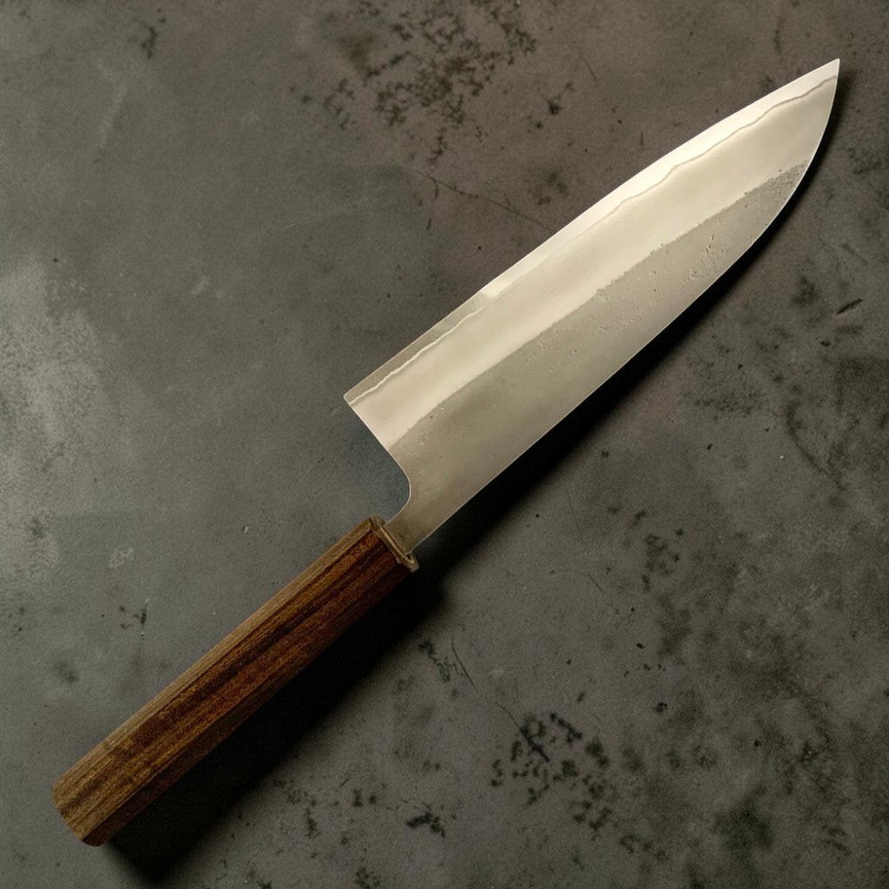 YOSHIKANE Stainless Clad White #2 Nashiji Santoku