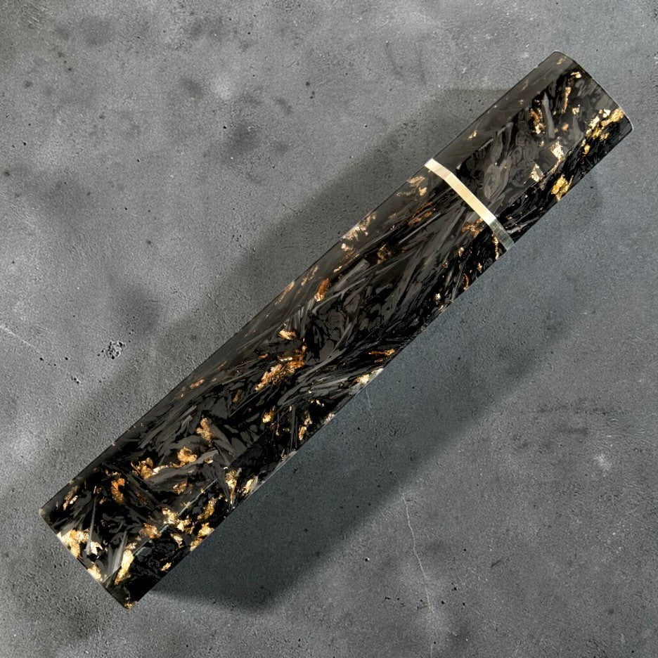 Tokushu Shattered Carbon Gold Wa Handle