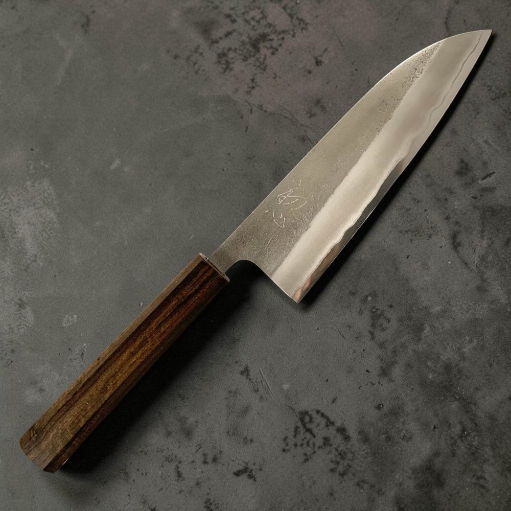 YOSHIKANE Stainless Clad White #2 Nashiji Santoku
