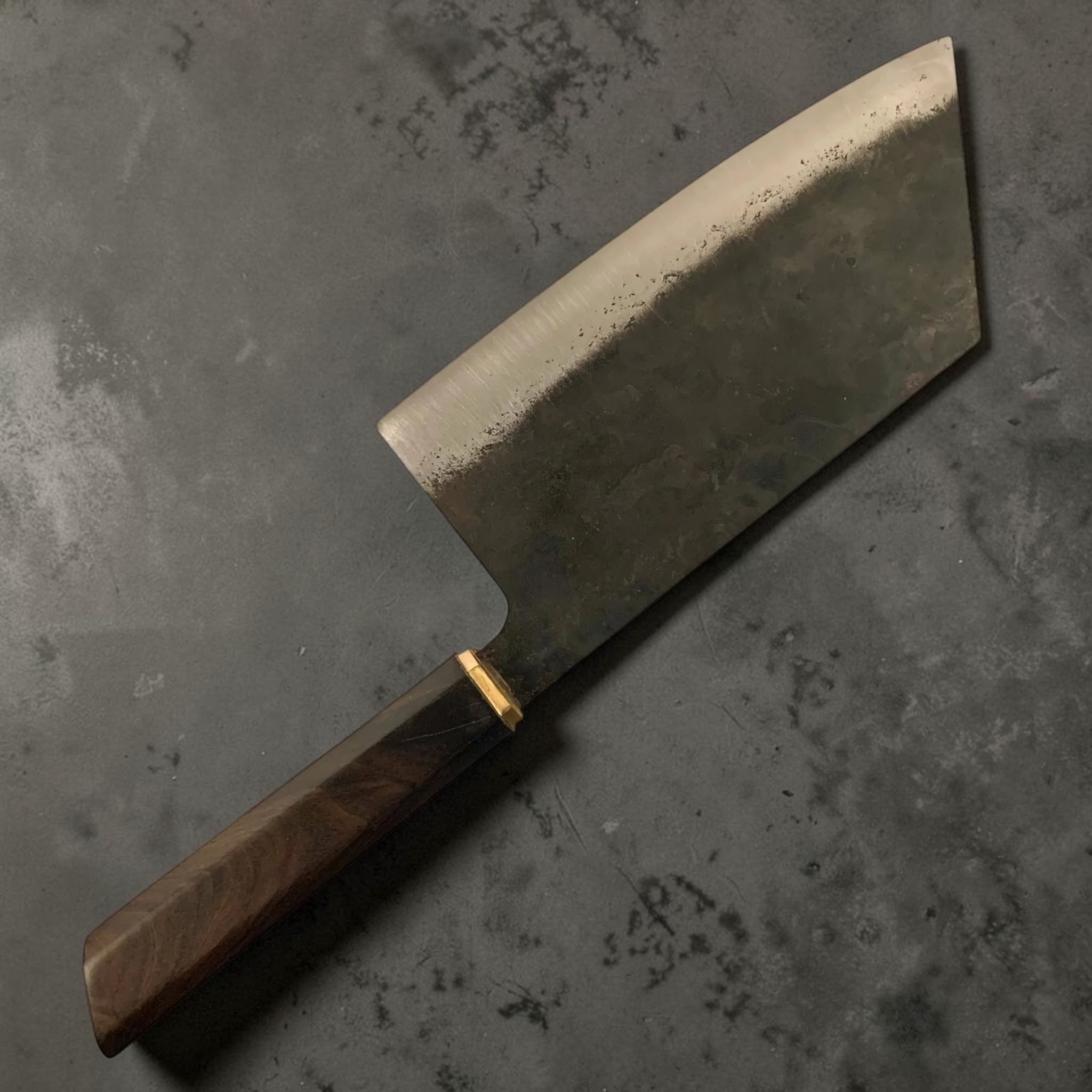 Dao Vua 52100 Carbon Steel Special Edition 180mm Kiri Cleaver