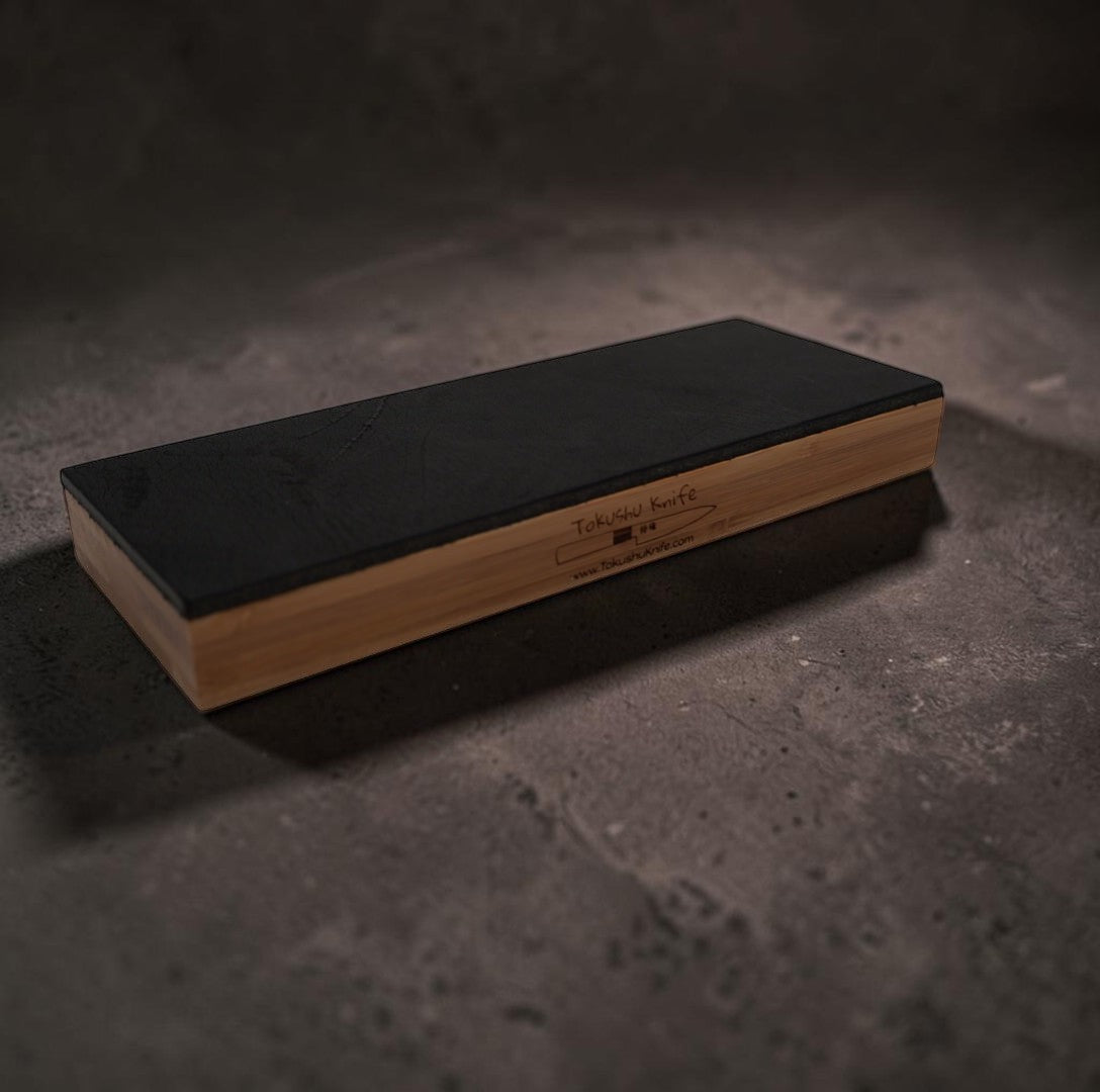 Tokushu Knife Premium Black Leather Strop