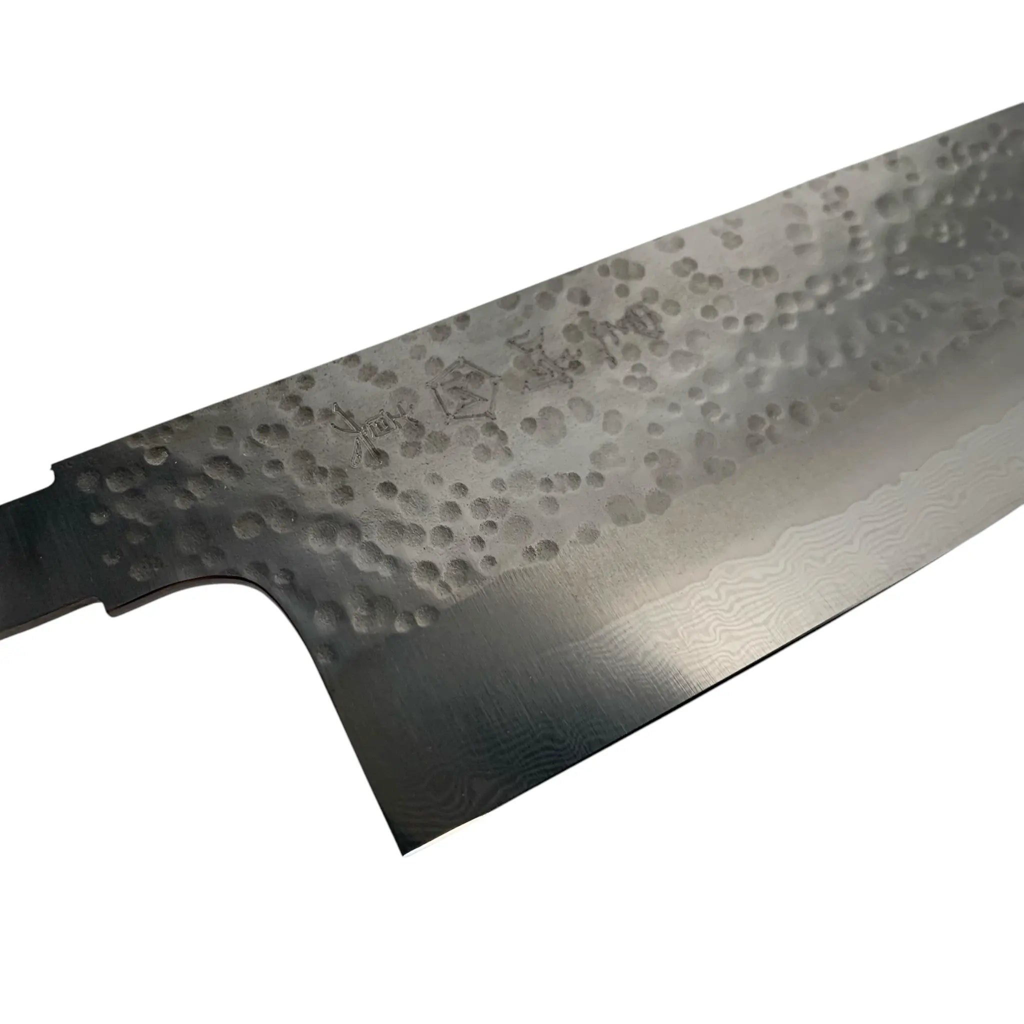Makoto Kurosaki Tsuchime Coreless Gyuto 180mm handle close-up