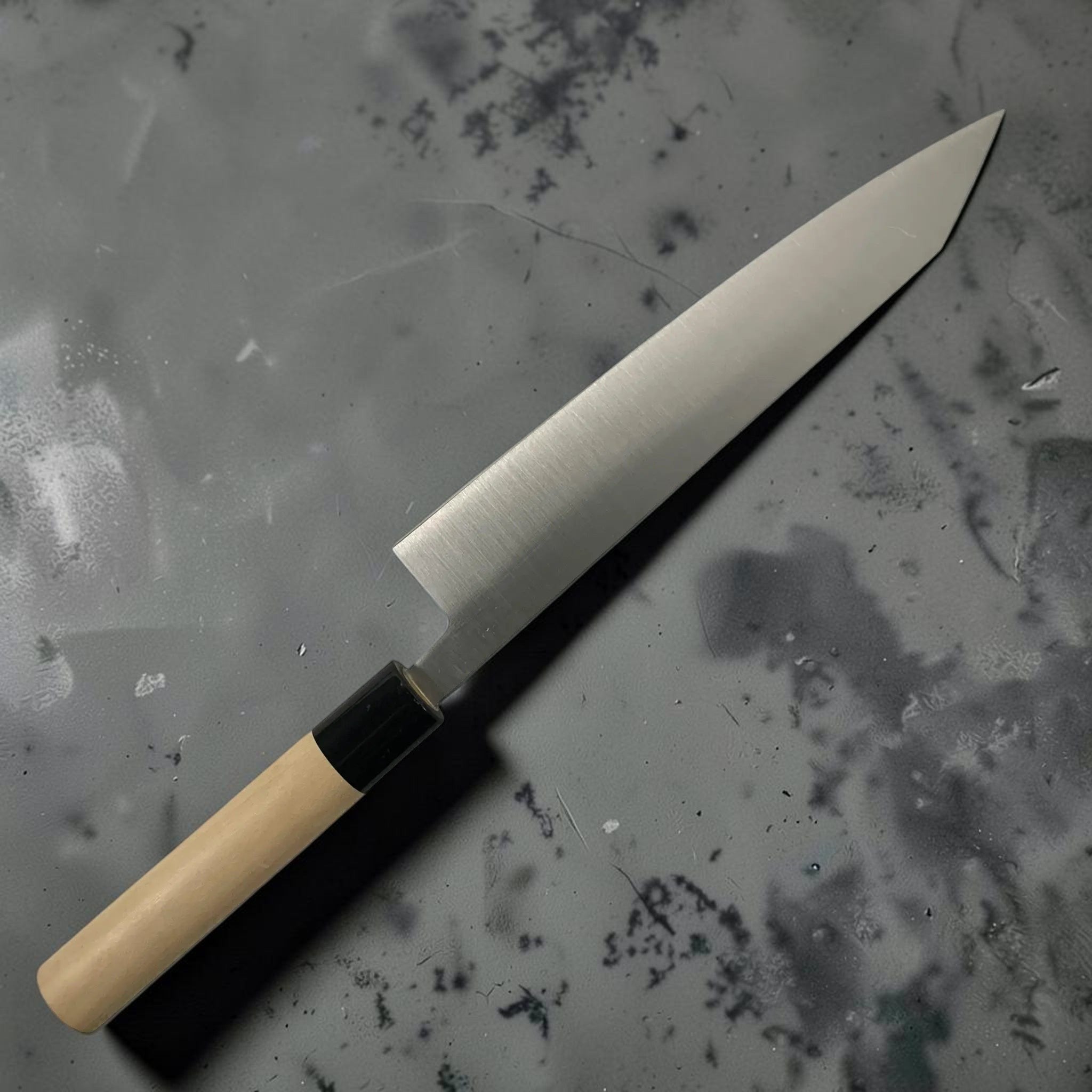 Masamoto KS Kiritsuke Magnolia handle detail