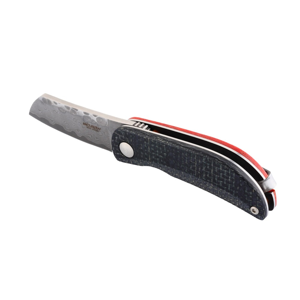 Mcusta Petit VG-10 Core Damascus Black/Orange Micarta 2.75" Folding Knife