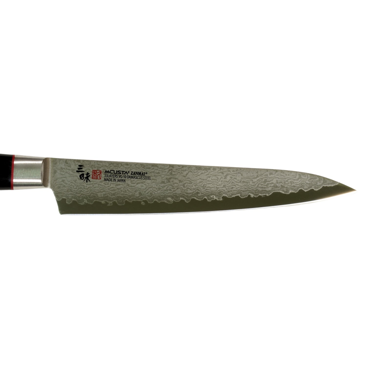 Cuchillo de pelar Mcusta Zanmai Classic Pro Petty VG-10 Core Damascus de 150 mm