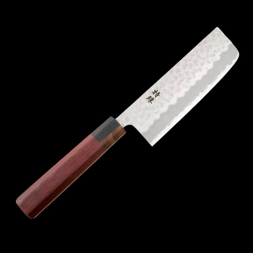 TOKUSHU KNIFE  Stainless Clad White #2 175mm Nakiri with Rosewood wa Handle