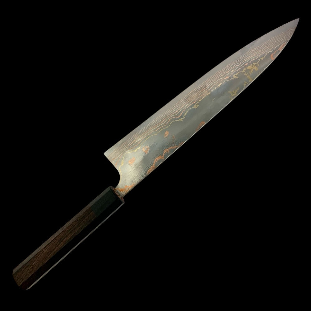 Takeshi Saji Blue #2 240mm Rainbow Gyuto