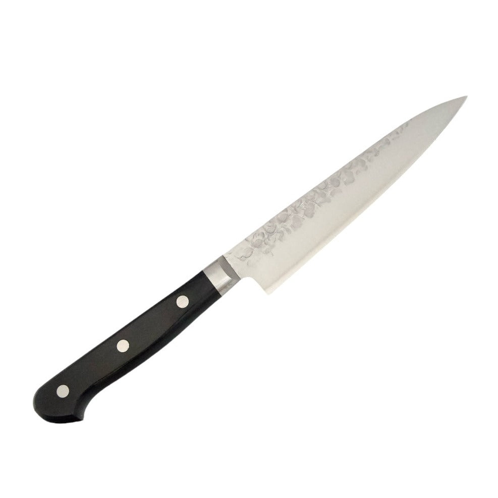 Takamura Knives 130mm Petty VG-10 Tsuchime on white background