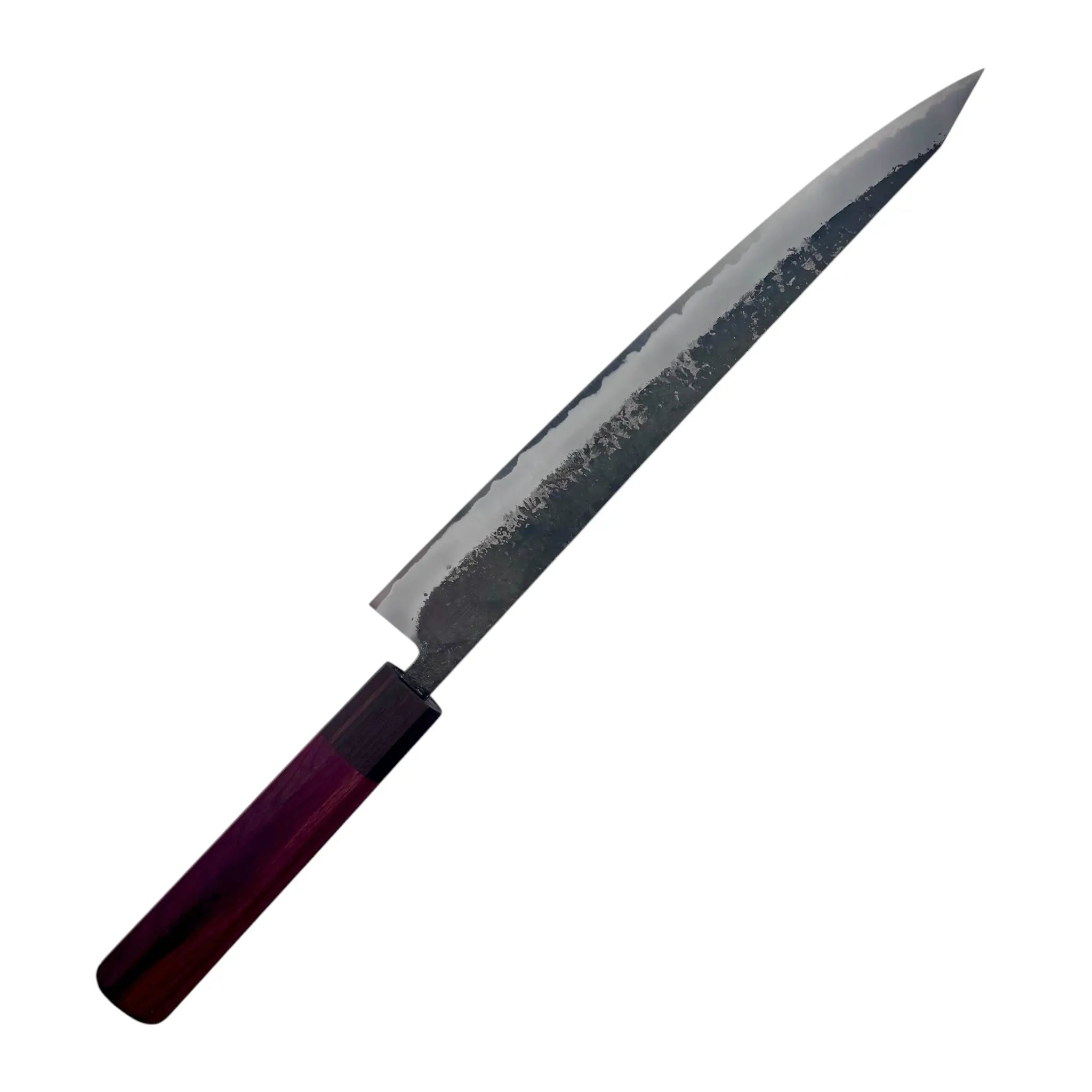Tokushu Rosewood White #2 Sujihiki 270mm handle close-up