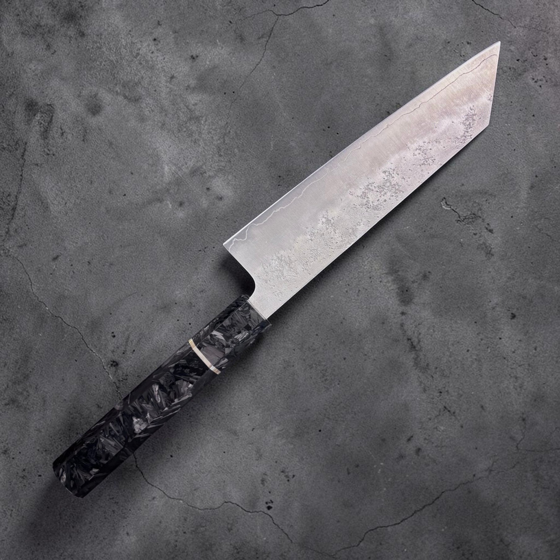 Tokushu Knife Washiji SLD Bunka 175 mm upside down view