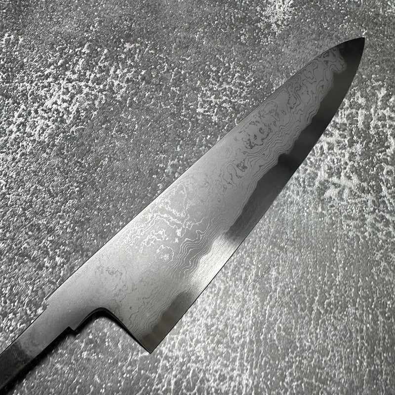 Yoshikazu Tanaka Blue #1 Damascus 210mm Gyuto No Handle