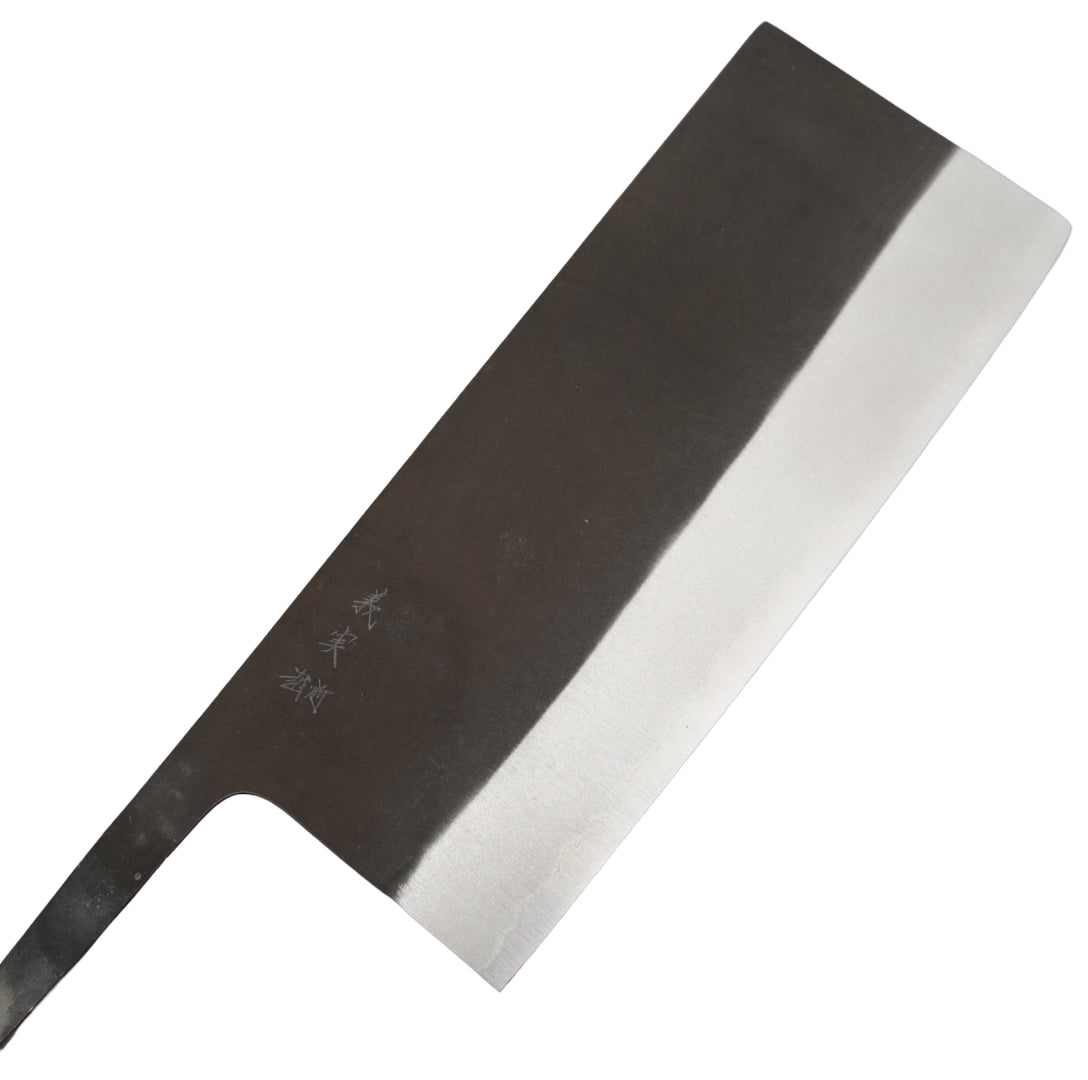Yoshimi Kato Japanese Cleaver Knife Showing Kanji
