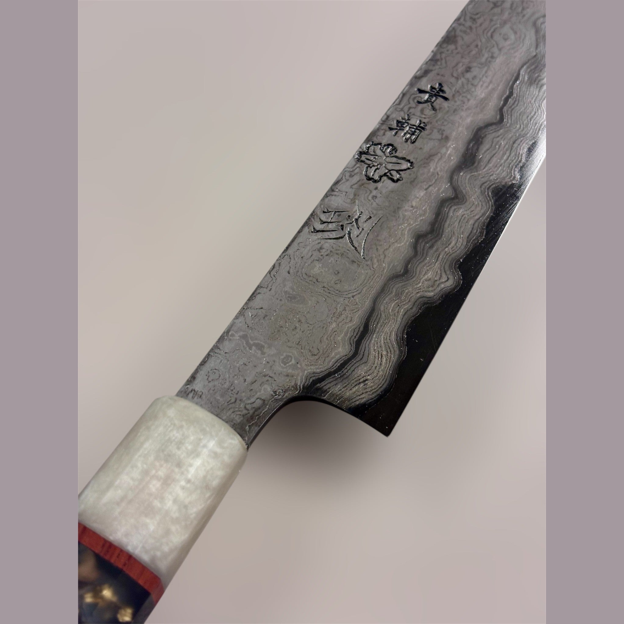 Manaka Aogami #1 KokuENN Sakimaru Sujihiki 300mm with Prisma Knife Handle