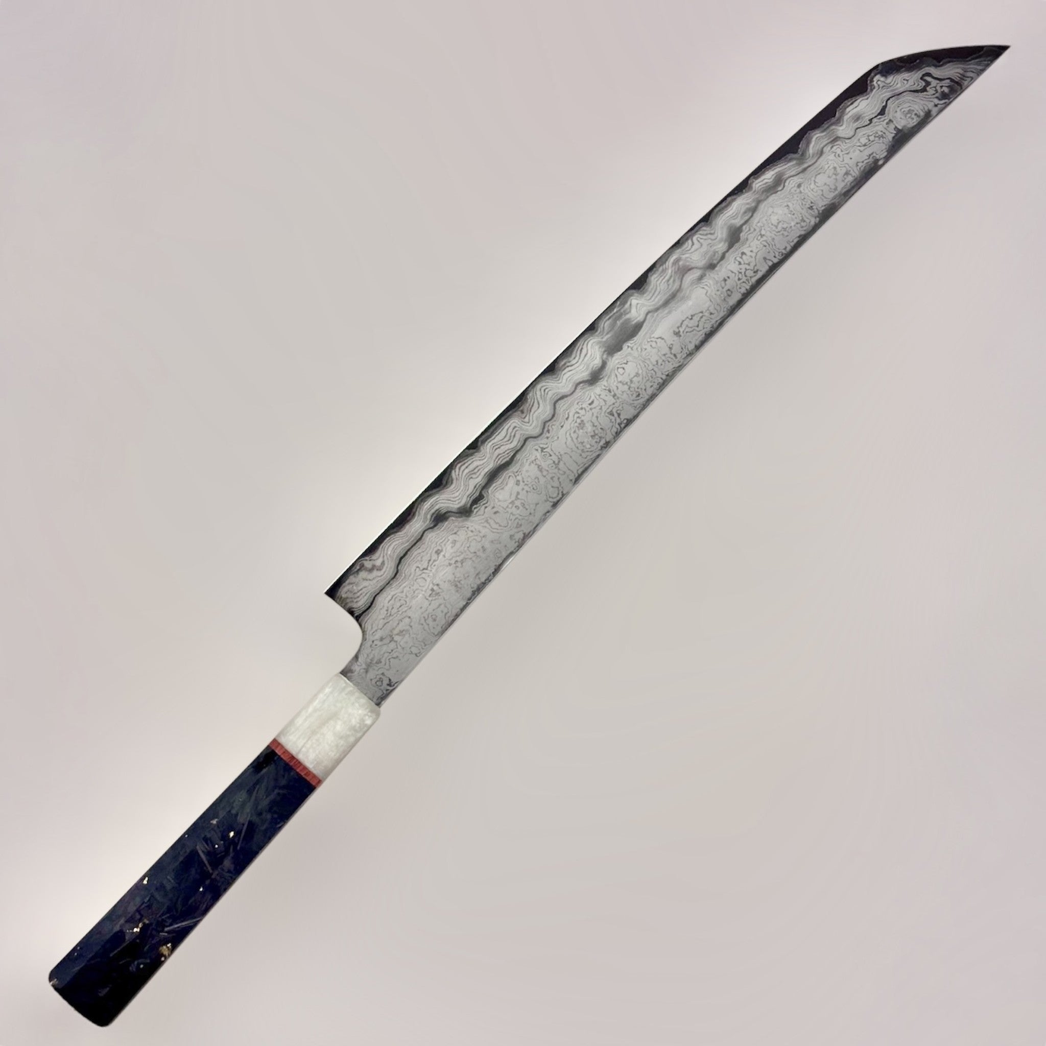 Manaka Aogami #1 KokuENN Sakimaru Sujihiki 300mm with Prisma Knife Handle