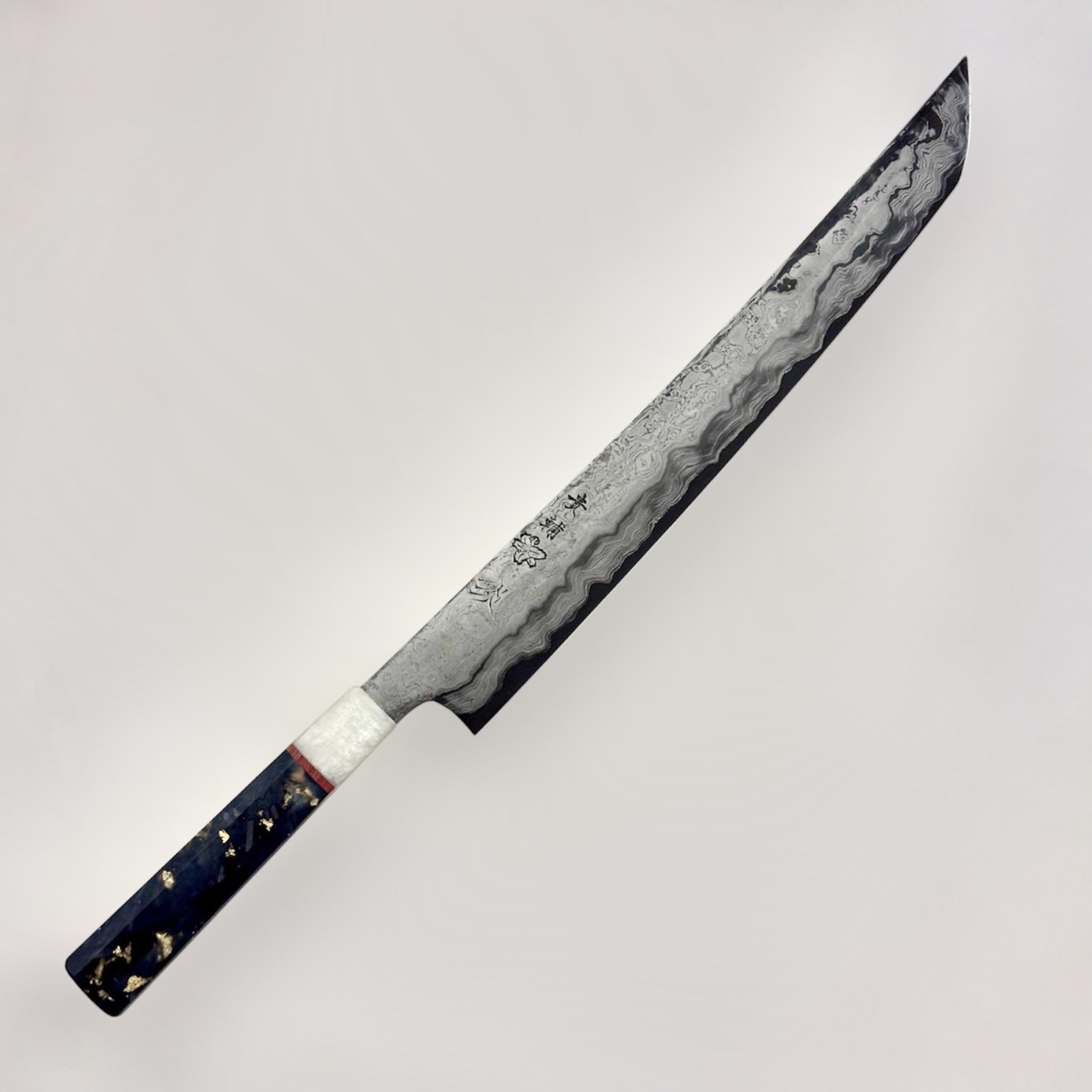Manaka Aogami #1 KokuENN Sakimaru Sujihiki 300mm with Prisma Knife Handle