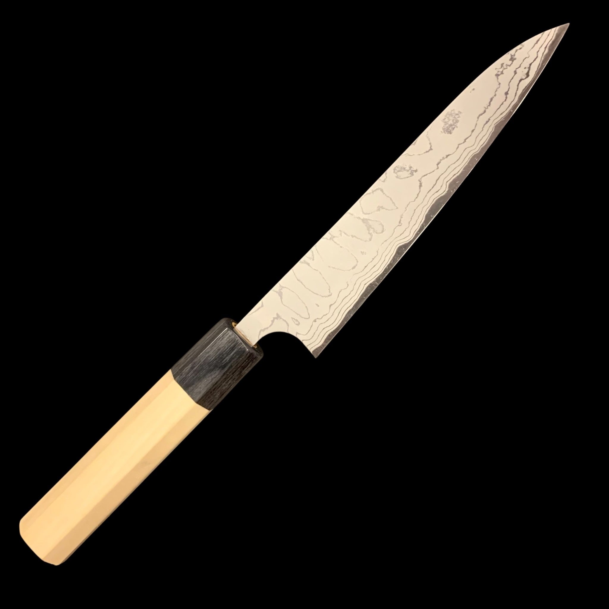 Masakage Shimo White #2 Damascus Petty 150 mm, detailed view