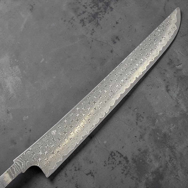 Nigara Hamono Anmon Damascus SG2 300mm Sakimaru Sujihiki No Handle Tokushu Knife.