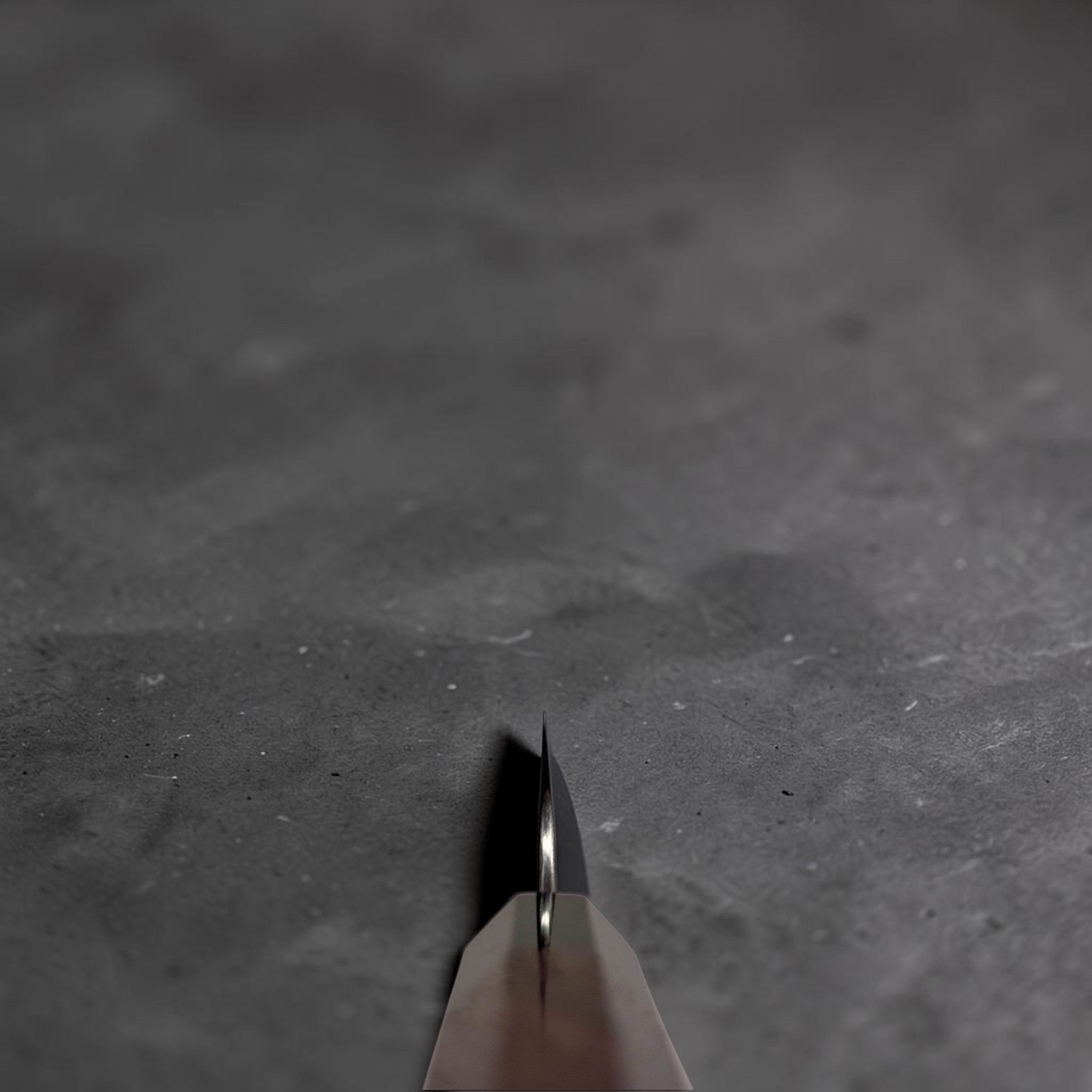 Nigara Hamono Aogami Super Tsuchime Kiritsuke Petty 150 mm choil shot.