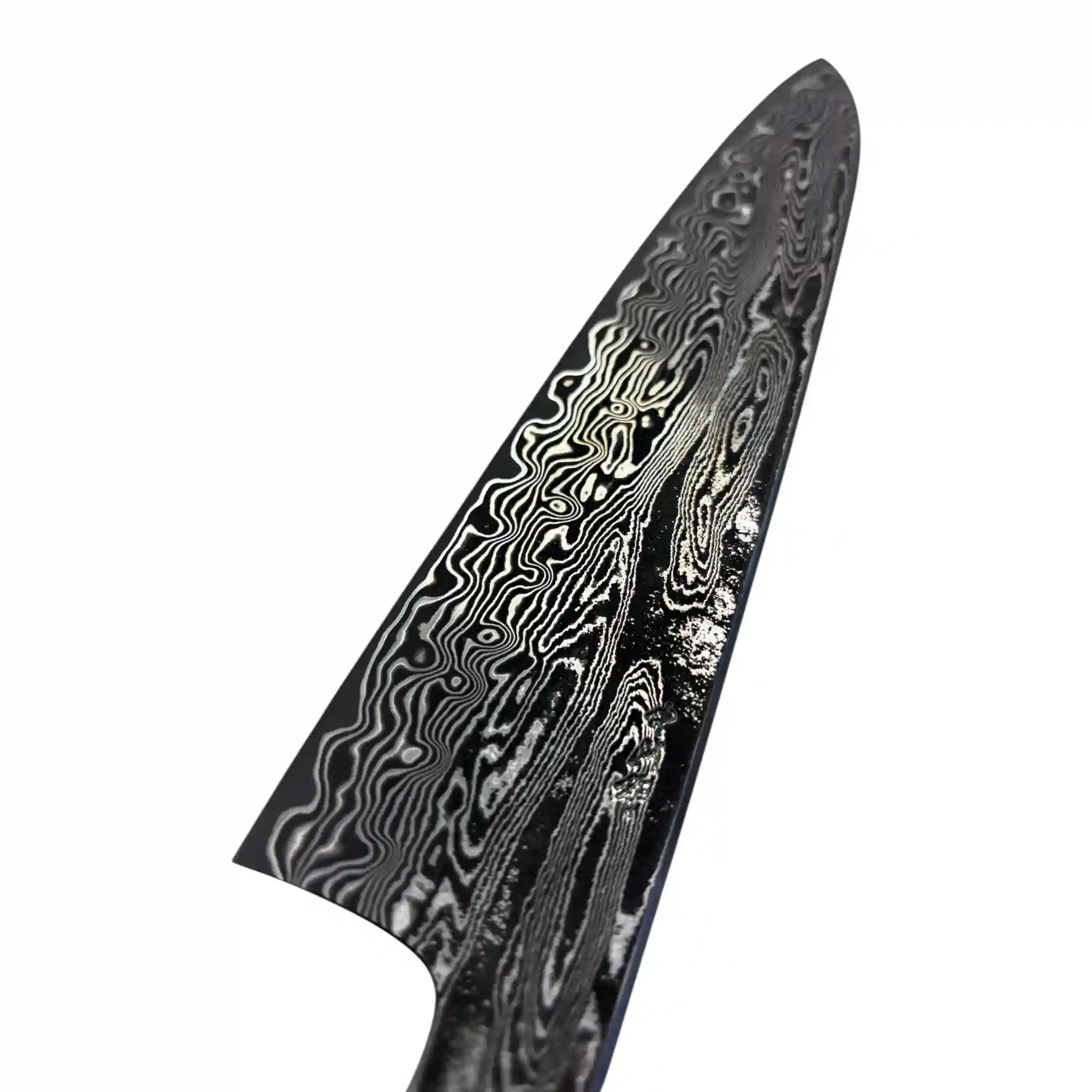 Satoshi Nakagawa SPG STRIX Gyuto 210 mm blade side view