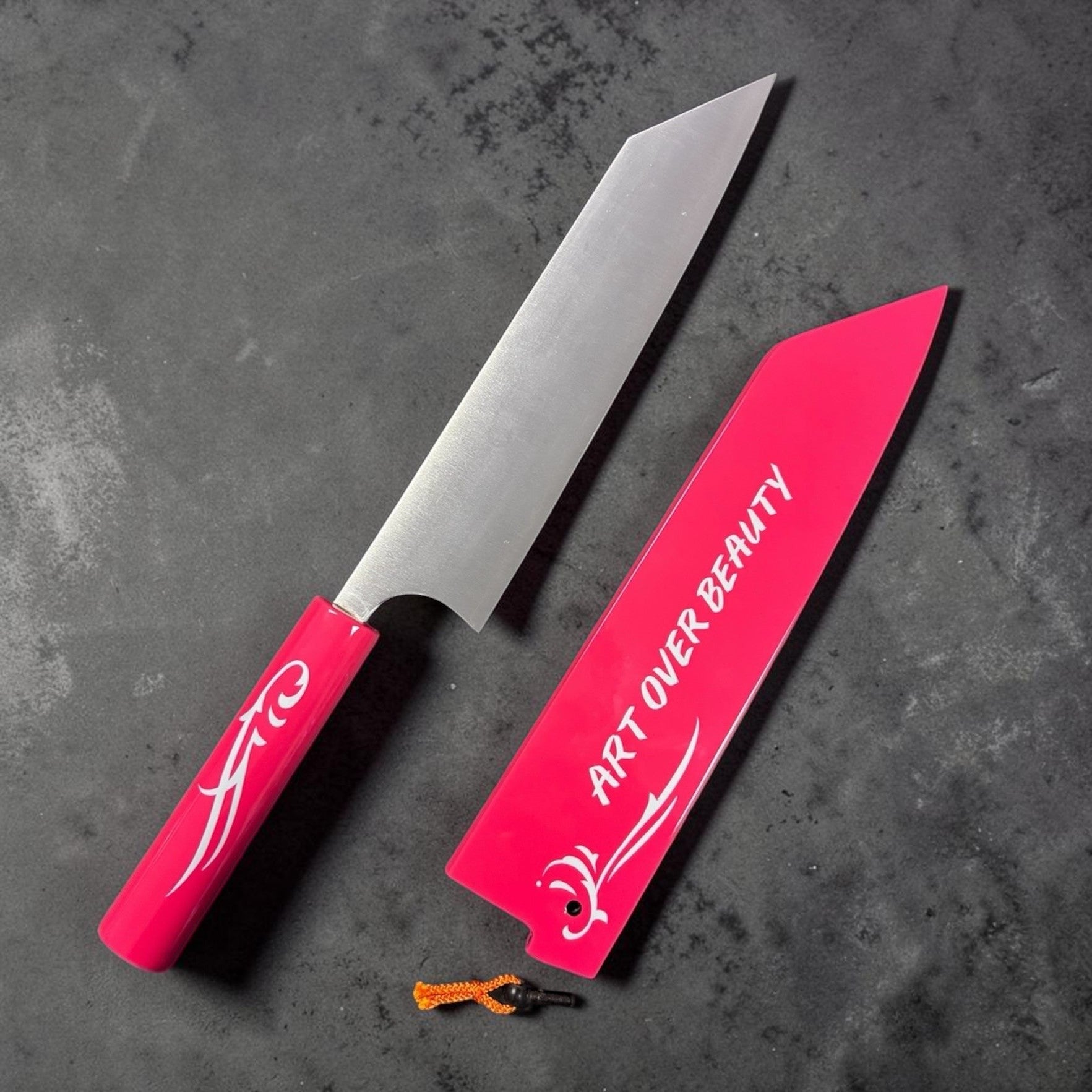 Shibata Koutetsu SG2 Migaki 210 mm Gyuto Limited Edition with red saya