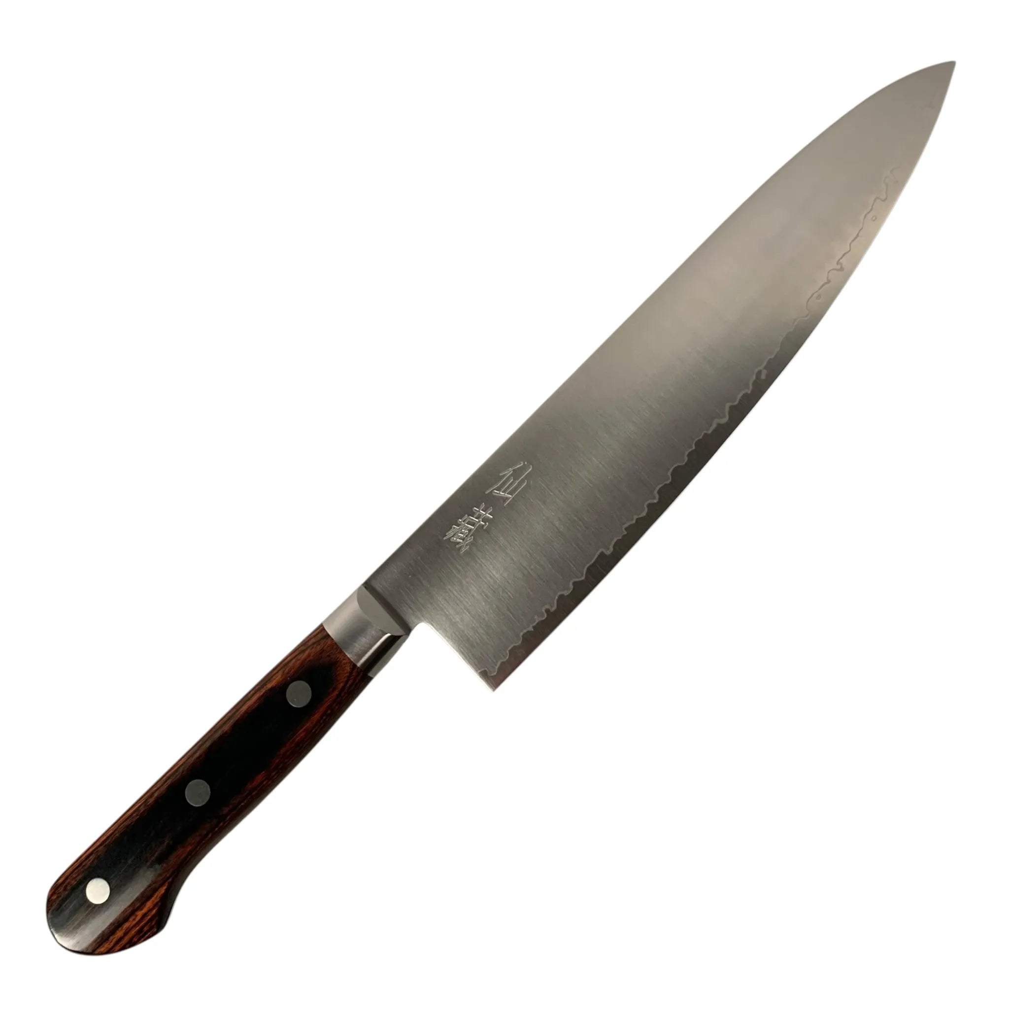 Suncraft Senzo Clad Gyuto 210 mm side view