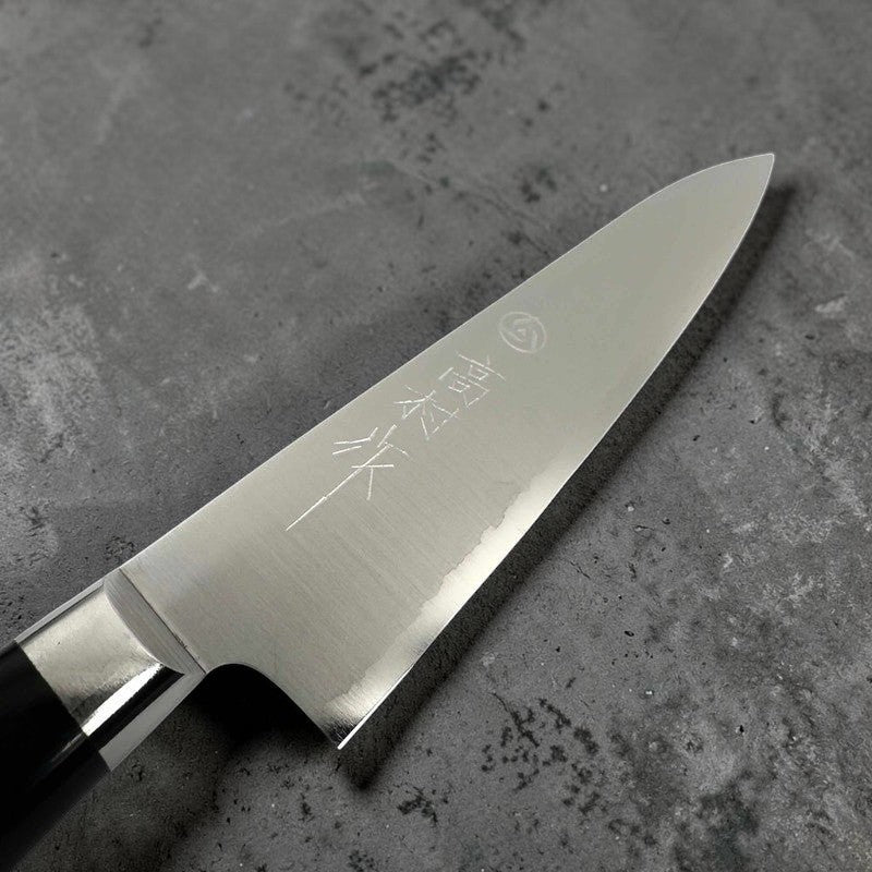 Takamura Polished VG10 130mm Petty Western Handle Black - Tokushu Knife
