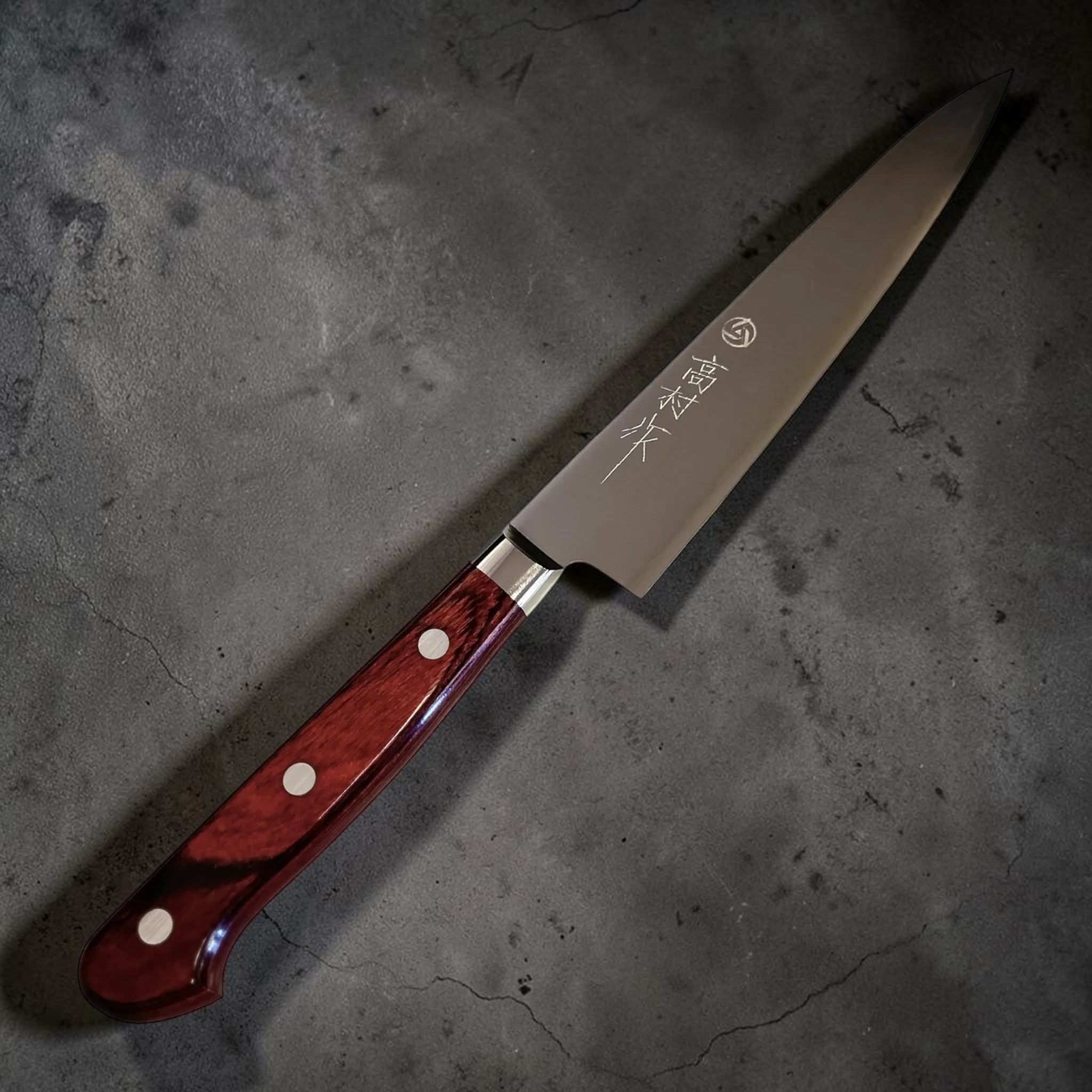 Takamura SG2 Petty 150mm Showing Engraving