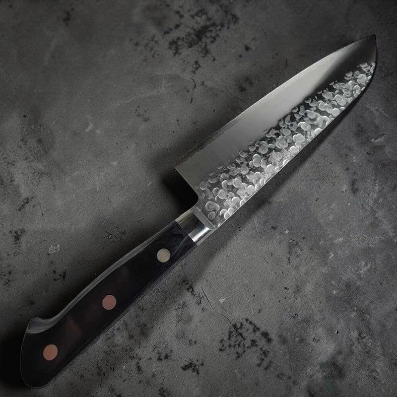Takamura Tsuchime Vg-10 165mm Santoku Yo handle - Tokushu Knife