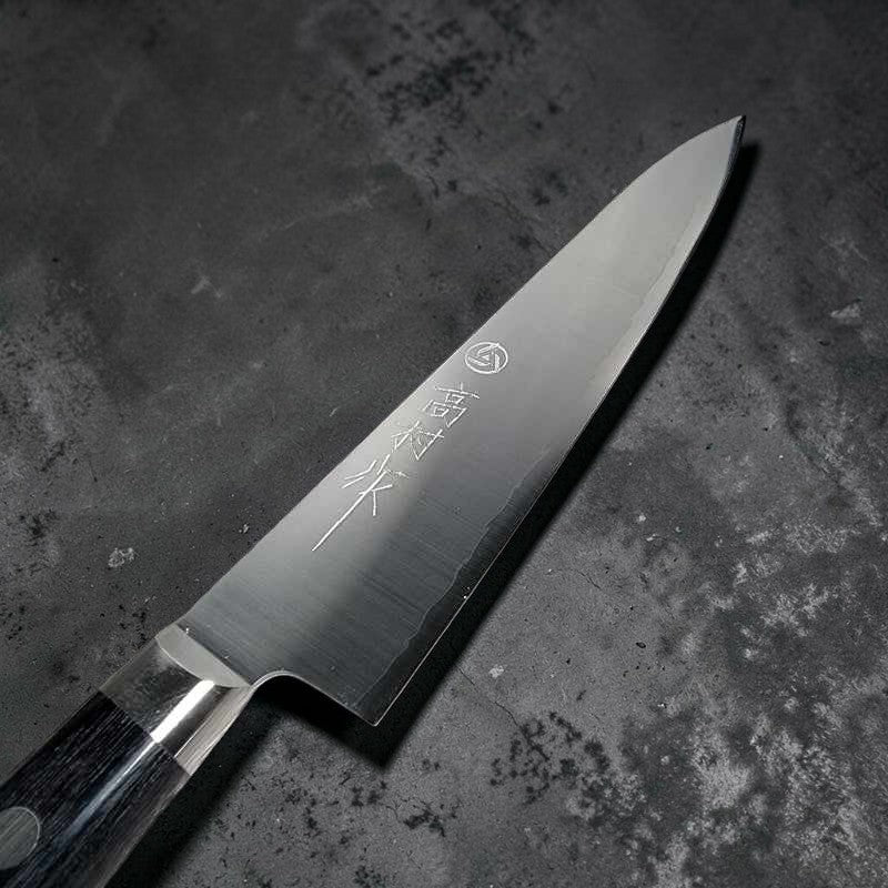 Takamura VG10 150mm Petty Western Handle Black Tokushu Knife.