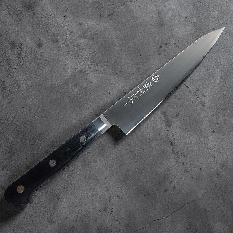 Takamura VG10 150mm Petty Western Handle Black Tokushu Knife.