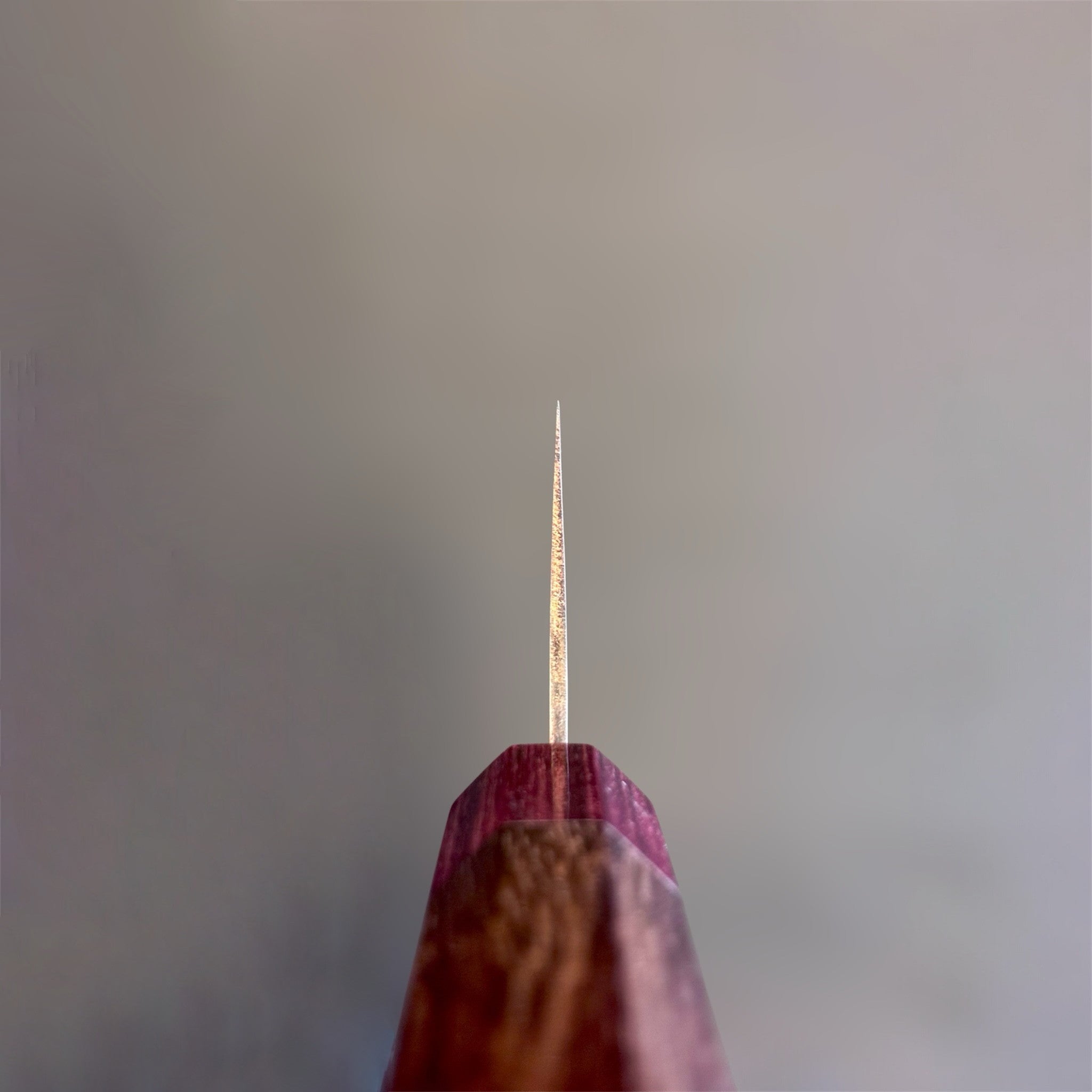 Takeshi Saji VG-10W Nashiji Rainbow Gyuto 240 mm, choil shot.