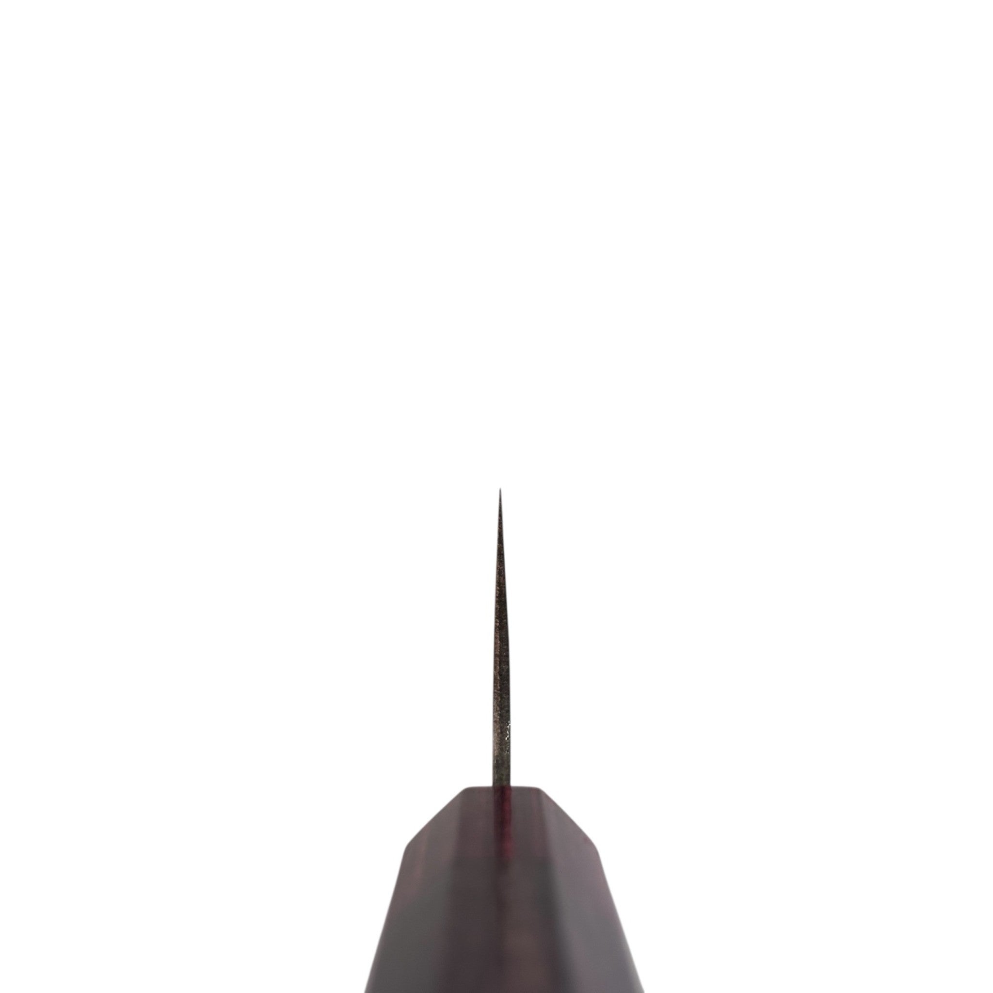Takeshi Saji VG-10W Nashiji Rainbow Gyuto 210 mm choil shot