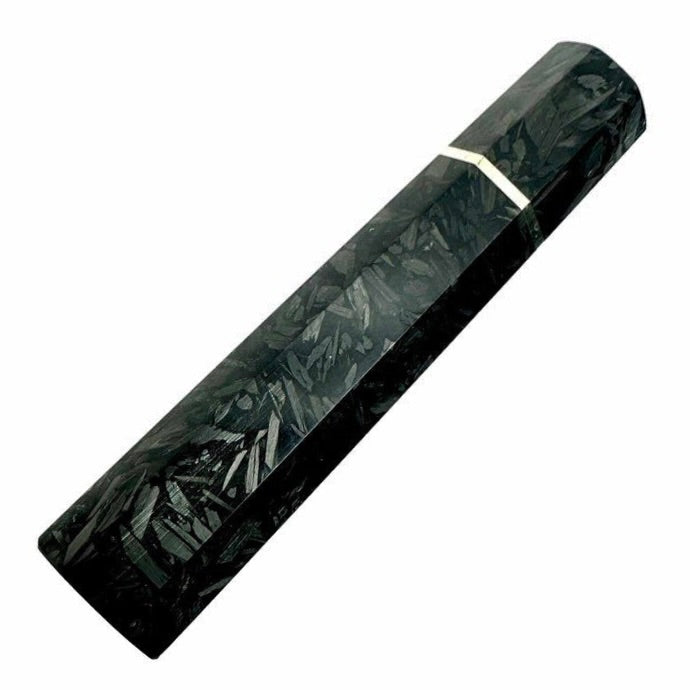 Tokushu Knife Shattered Carbon Custom Wa Handle Medium for 150mm - 195mm