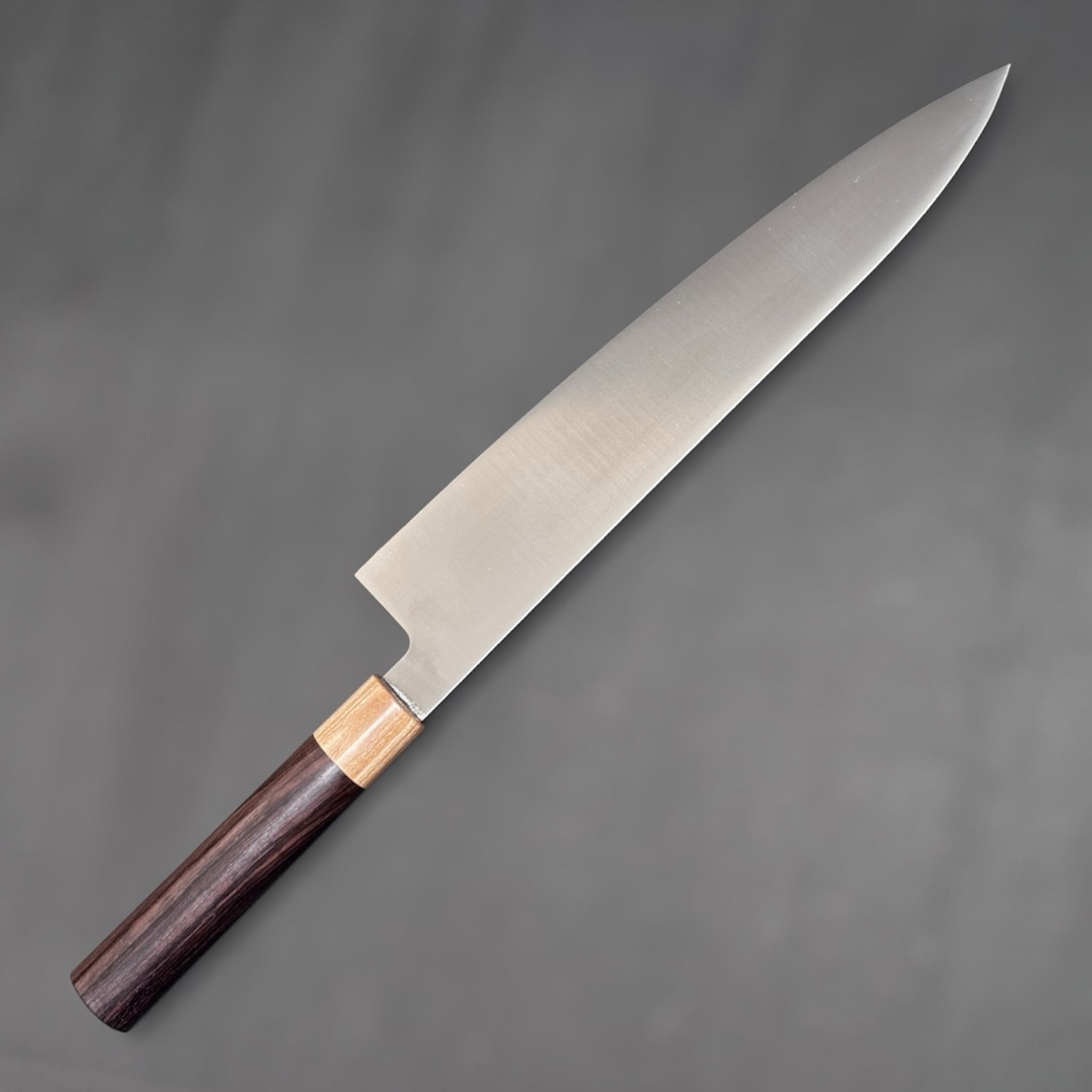 Tsunehisa VG-1 Migaki Gyuto 270 mm Japanese chef knife left side of knife