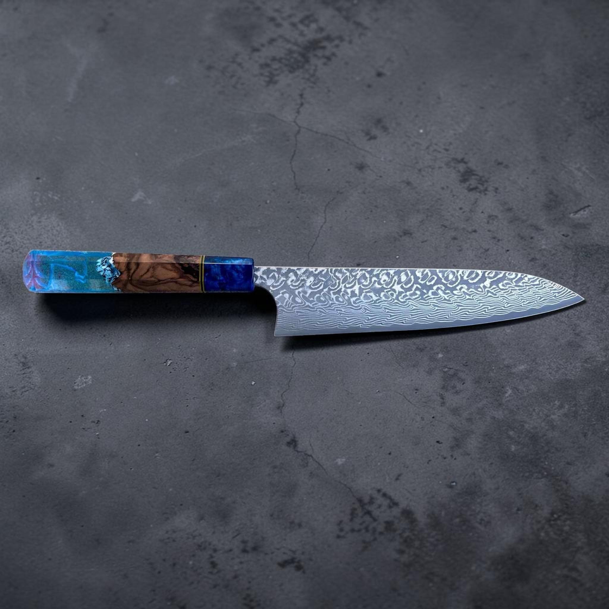 Yoshimi Kato SG2 Mango de palisandro Damasco negro de 210 mm