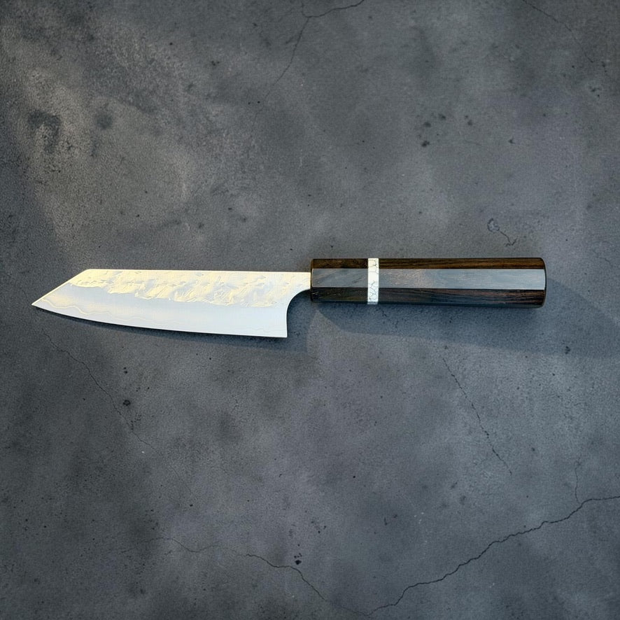 Yoshimi Kato Hyo SG2 Ko-Bunka 130mm with dark octagonal wa handle