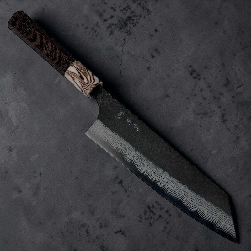 YOSHIMI KATO Kurouchi Aogami Super Bunka 175mm - Tokushu Knife