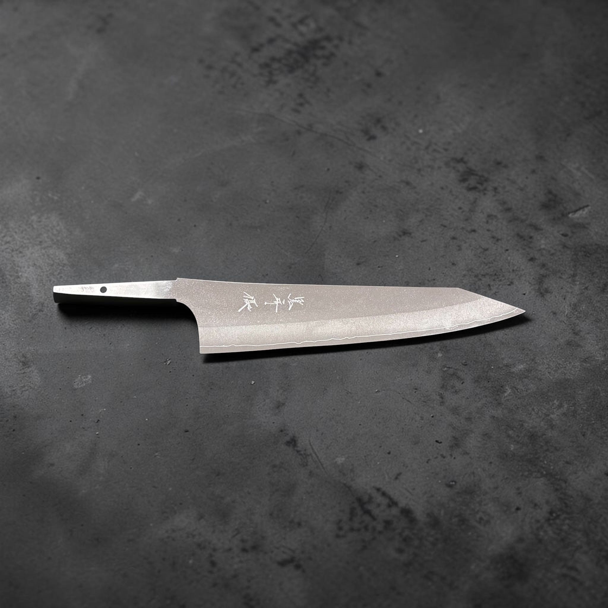 Yu Kurosaki Gekko VG-XEOS Gyuto 210 mm profile shot.