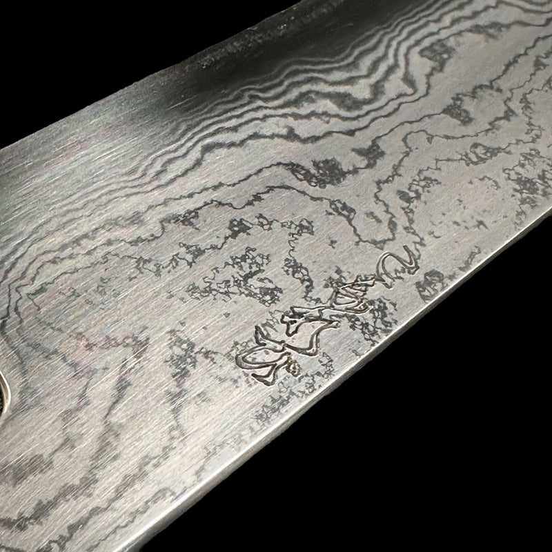 Hatsukokoro Komorebi Damascus Blue #1 240mm Gyuto No Handle - Tokushu Knife