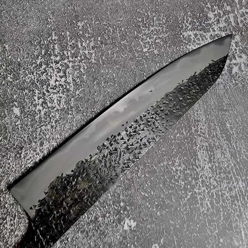 Kisuke Manaka Hon-Warikomi Kurouchi Tsuchime Blue #1 240mm Gyuto. Blade Only Tokushu Knife.