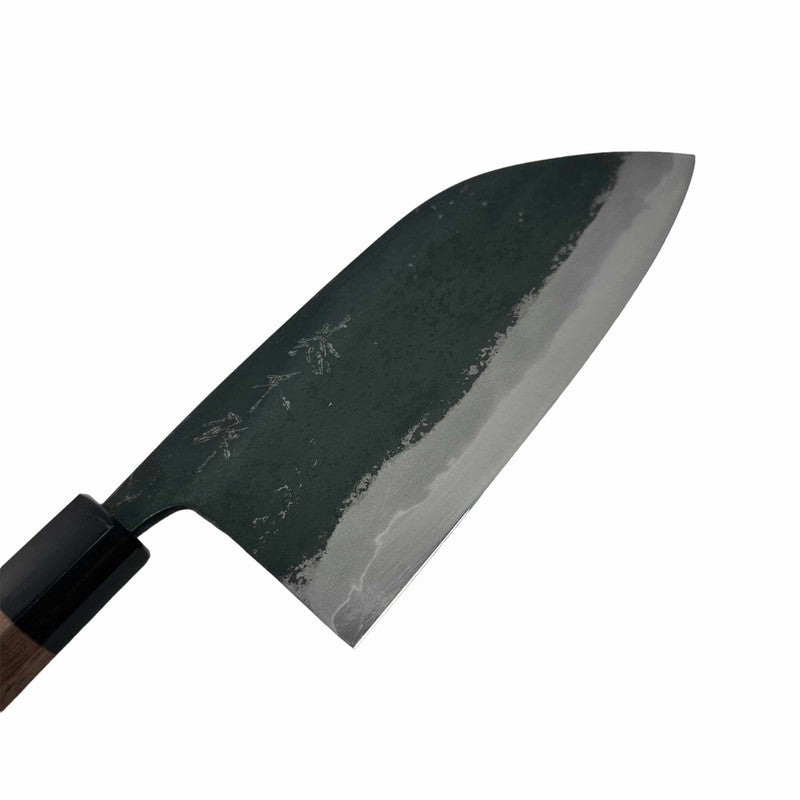 Kyohei Shindo Blue #2 Iron Clad Kurouchi Tall Santoku - Tokushu Knife