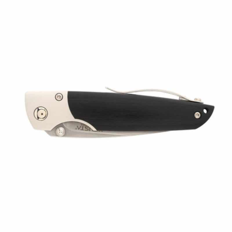 Mcusta MC-0144G Shinra Mixture Teana SPG2 San Mai Black Pakka- wood 3.87" Folding Knife - Tokushu Knife
