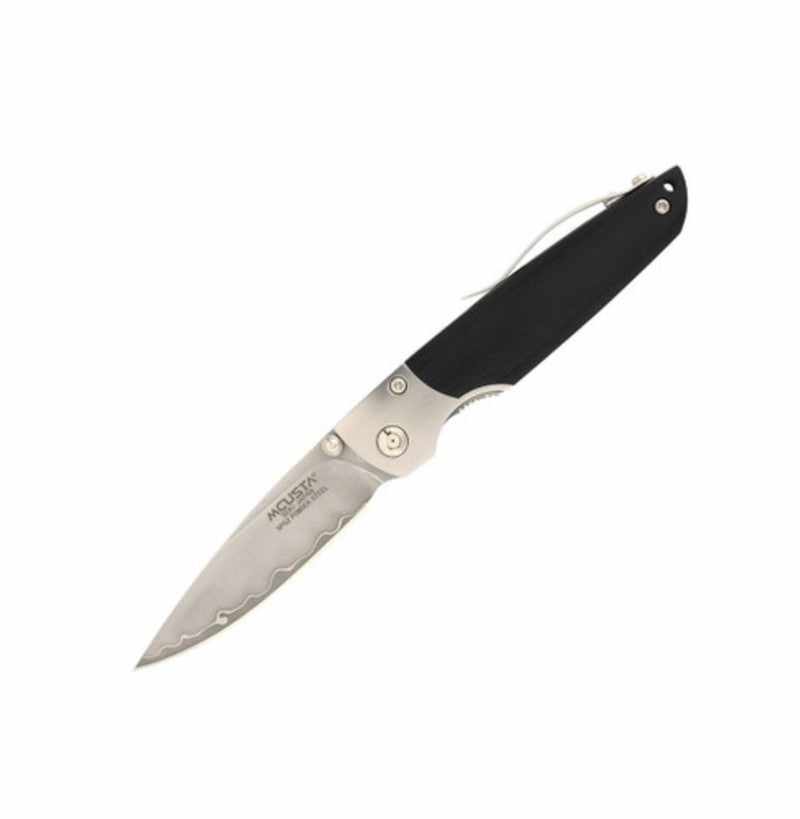 Mcusta MC-0144G Shinra Mixture Teana SPG2 San Mai Black Pakka- wood 3.87" Folding Knife - Tokushu Knife