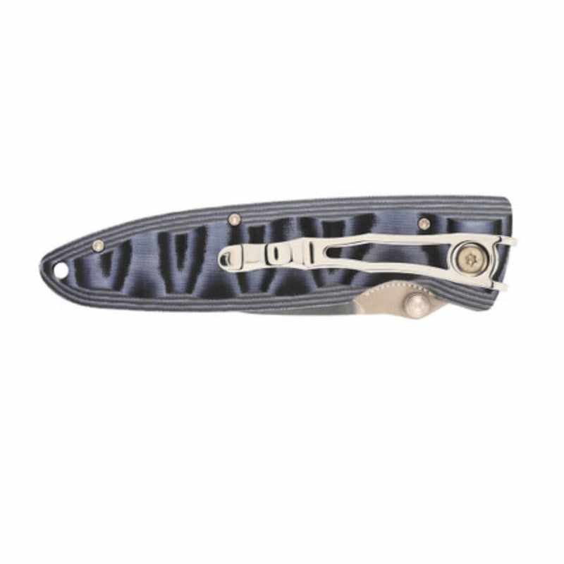 Mcusta MC-10V Classic Wave VG- 10 Blade Blue Micarta 4.37" Folding Knife - Tokushu Knife